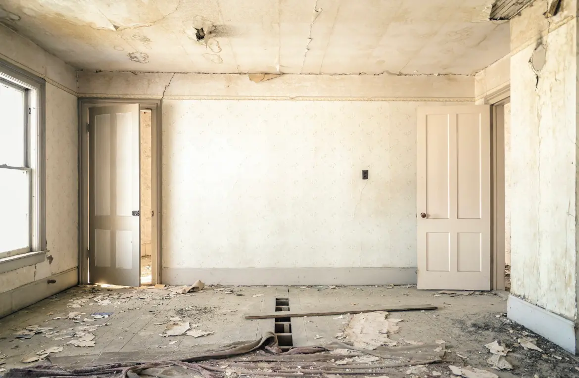 Waste disposal crew managing a cleanout project in Chippewa Falls